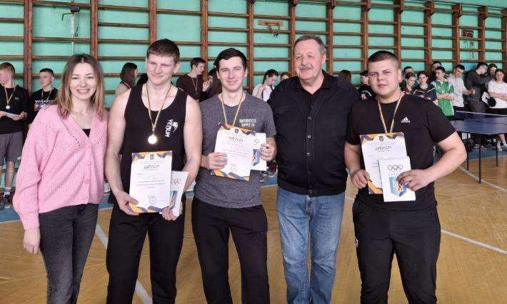 Чемпіони області: 19.02.2025 пройшла першість Житомирщини серед студентів фахових коледжів з настільного тенісу