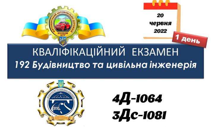 ПЕРШИЙ ДЕНЬ КВАЛІФІКАЦІЙНОГО ЕКЗАМЕНУ ДЛЯ СТУДЕНТІВ ГРУП 3Дс-1081 ТА 4Д-1064